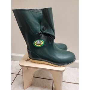 Bata Women's Green Rubber Rain Boots Size 7 Made in USA